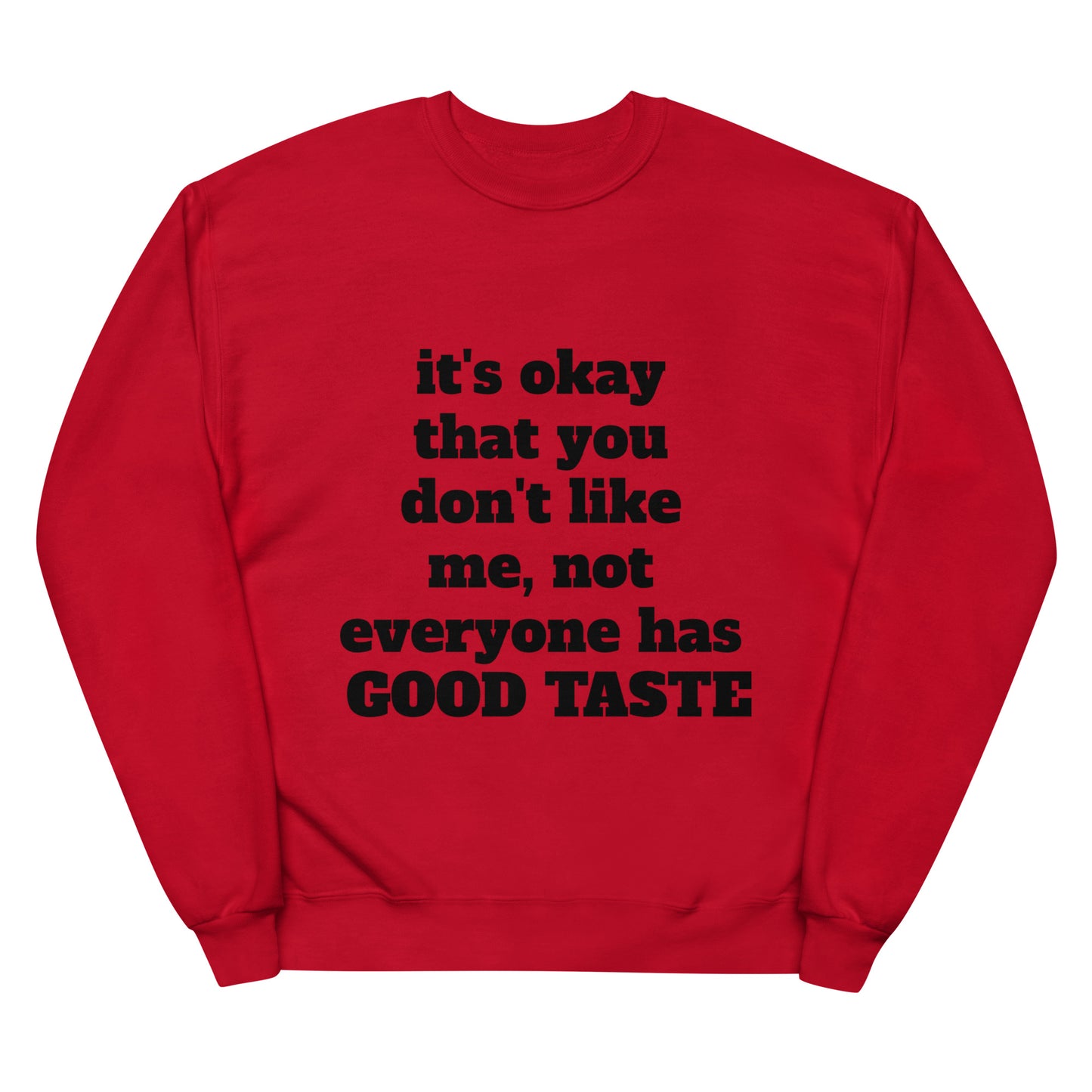 Unisex fleece sweatshirt