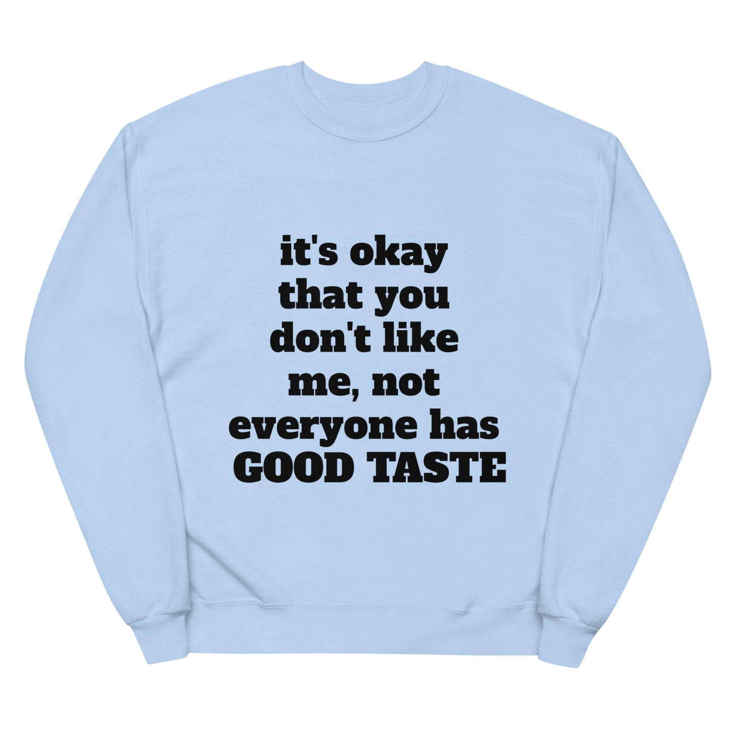 Unisex fleece sweatshirt