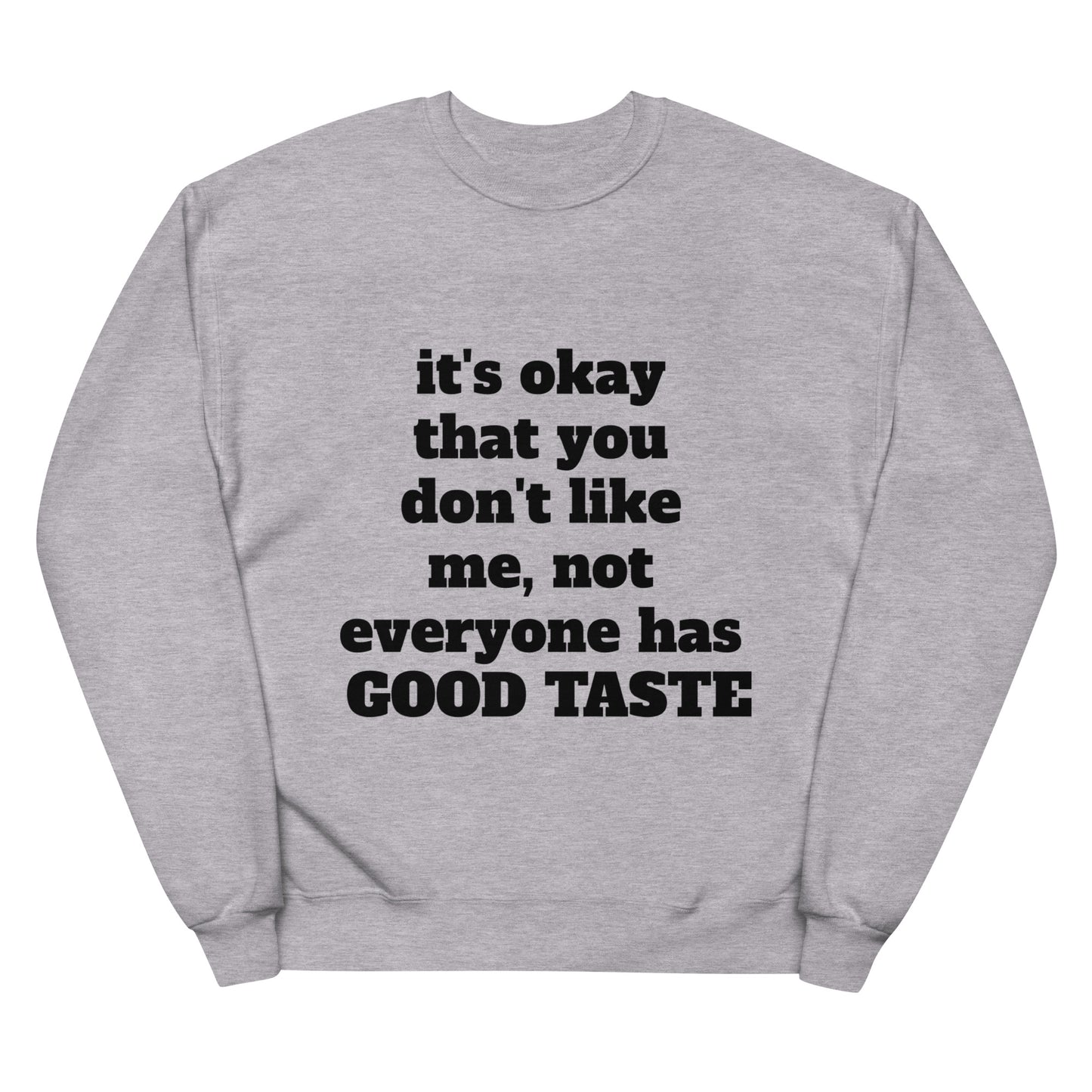 Unisex fleece sweatshirt