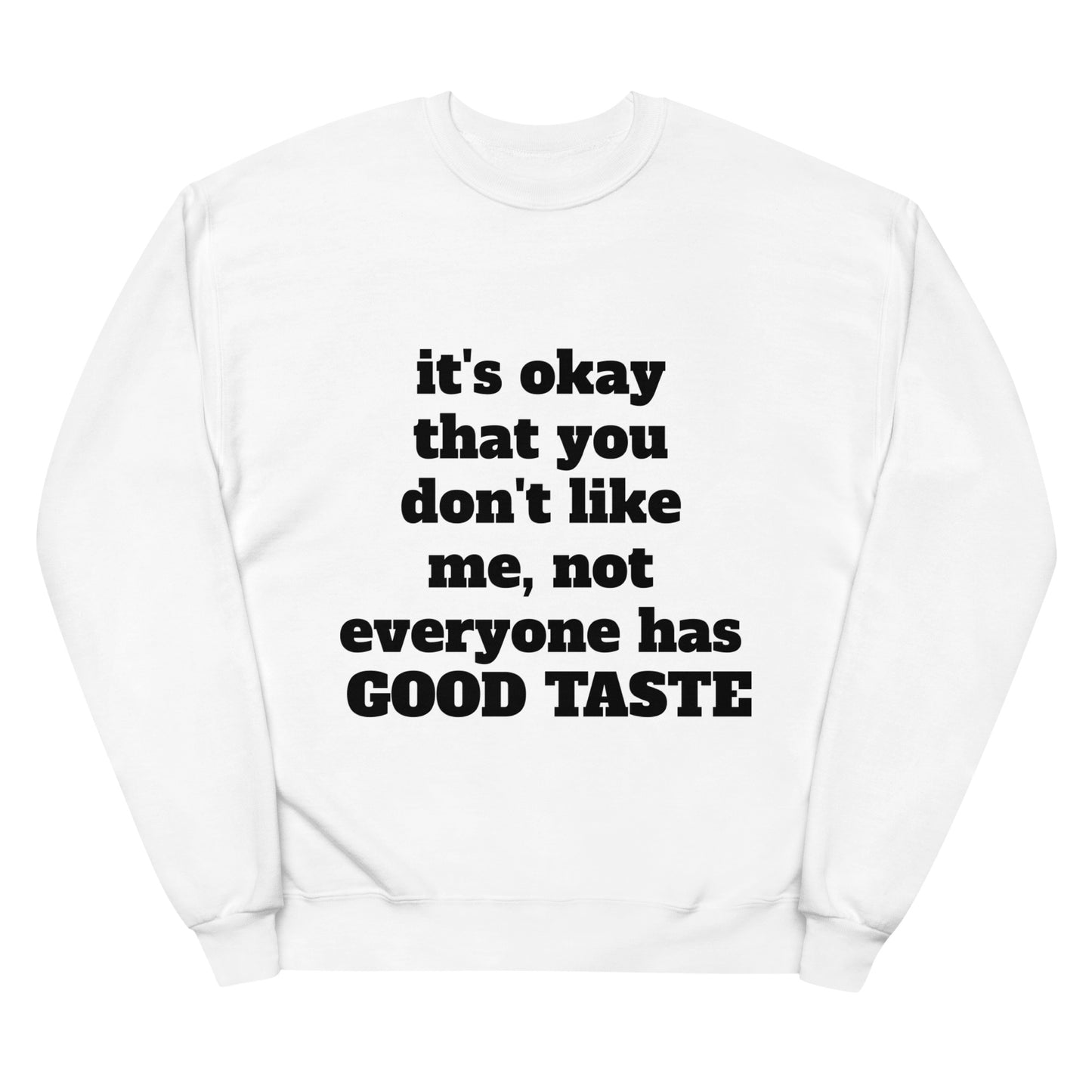 Unisex fleece sweatshirt